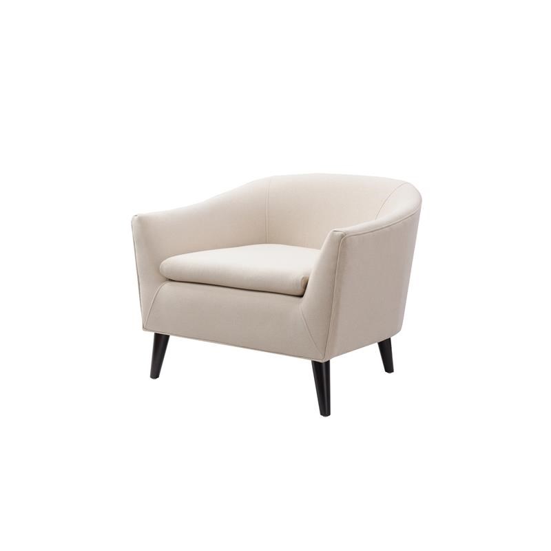 Brika Home Barrel Accent Chair in Sky Neutral