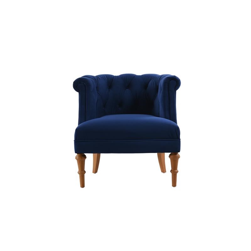 Brika Home Tufted Accent Chair in Navy Blue