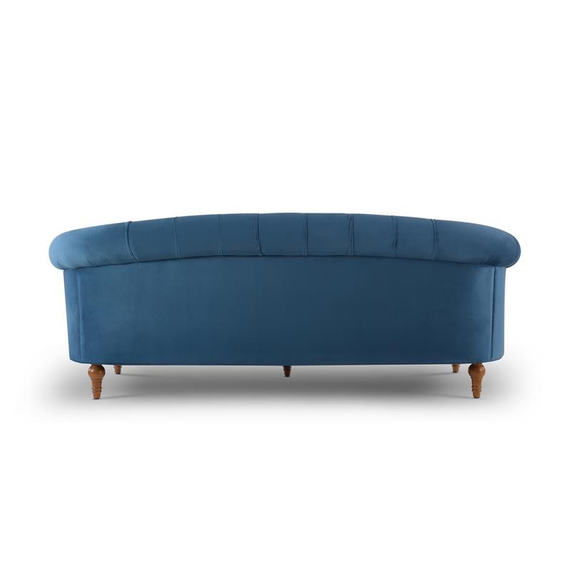 Brika Home Tufted Chesterfield Sofa in Satin Teal