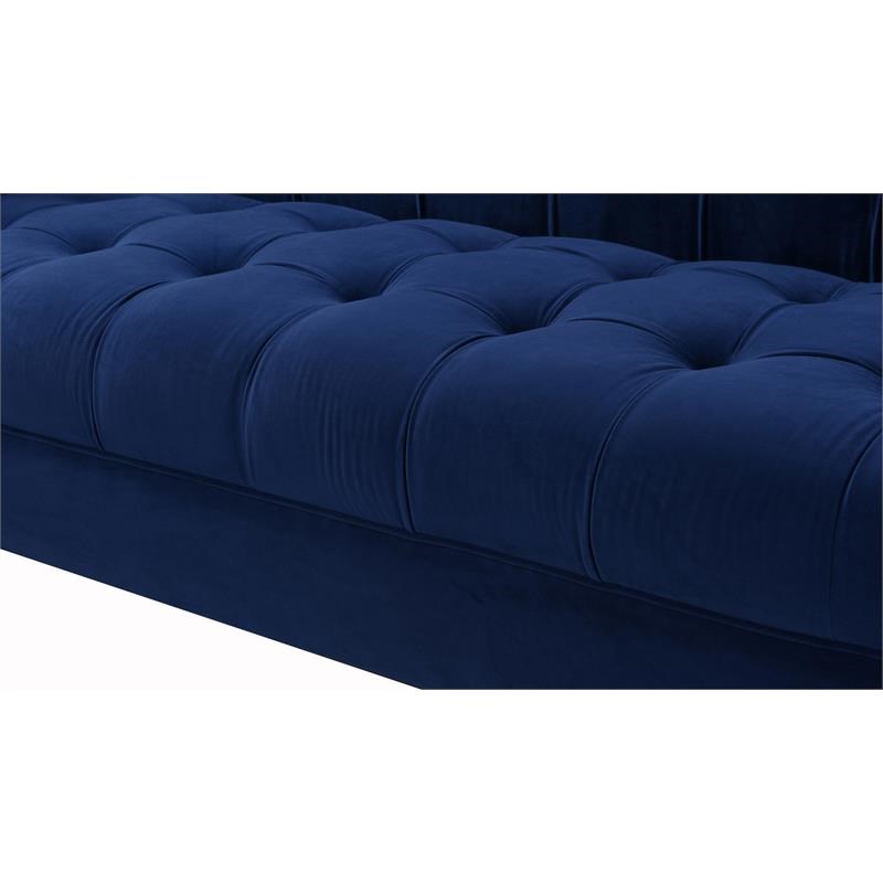 Brika Home Tuxedo Sofa in Navy Blue
