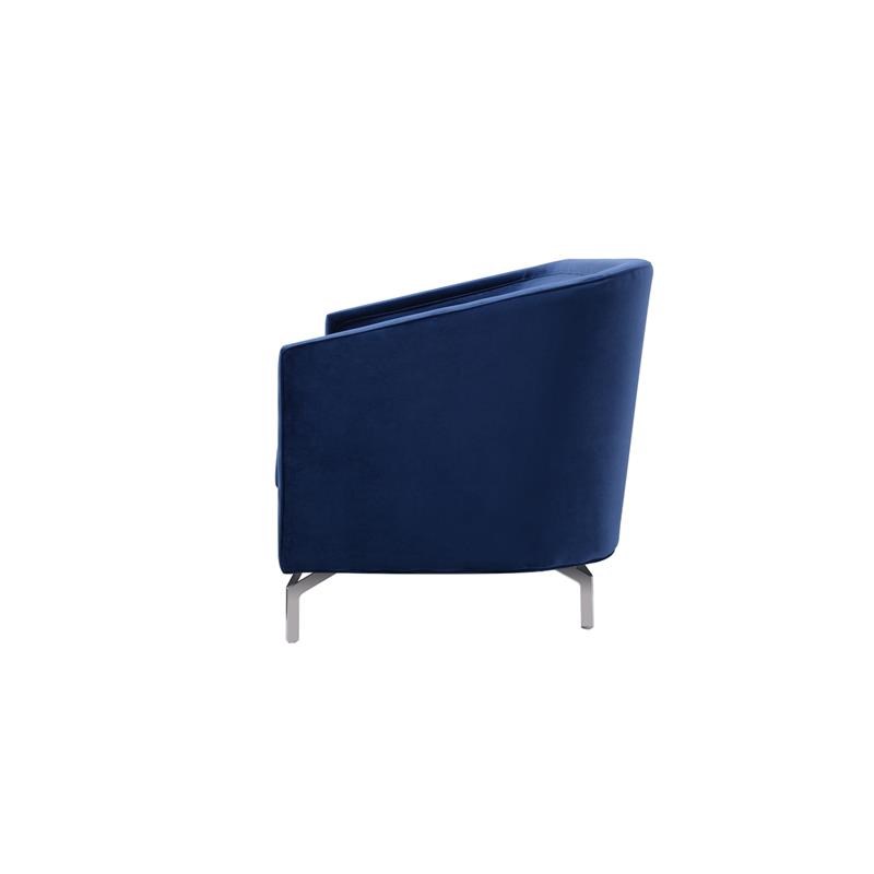 Brika Home Upholstered Sofa in Navy Blue