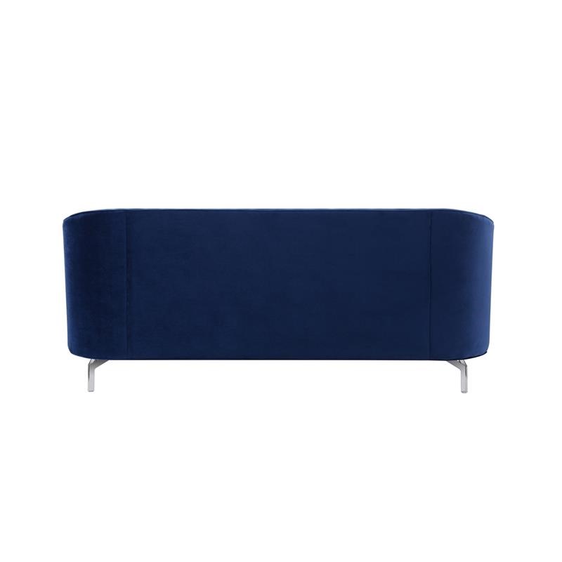 Brika Home Upholstered Sofa in Navy Blue