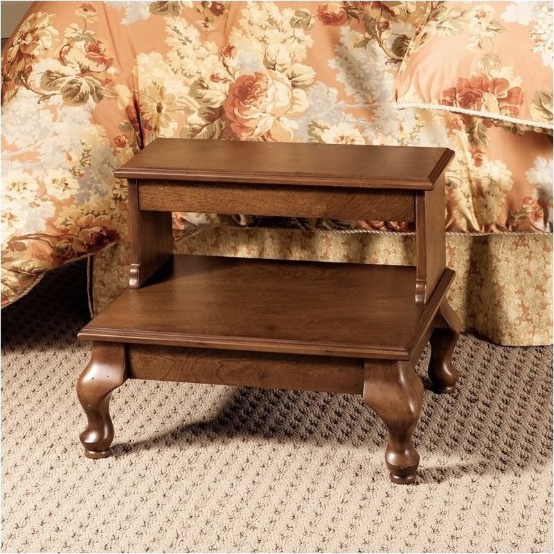 Bowery Hill Antique Cherry Attic Bed Steps