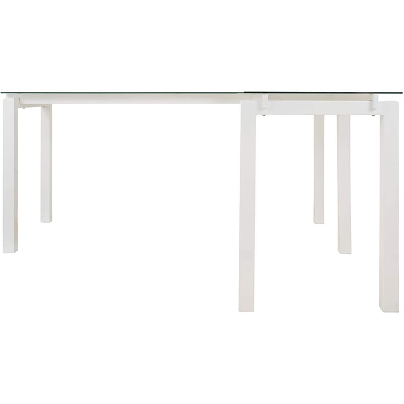 Bowery Hill Signature Design by L Shaped Desk in White