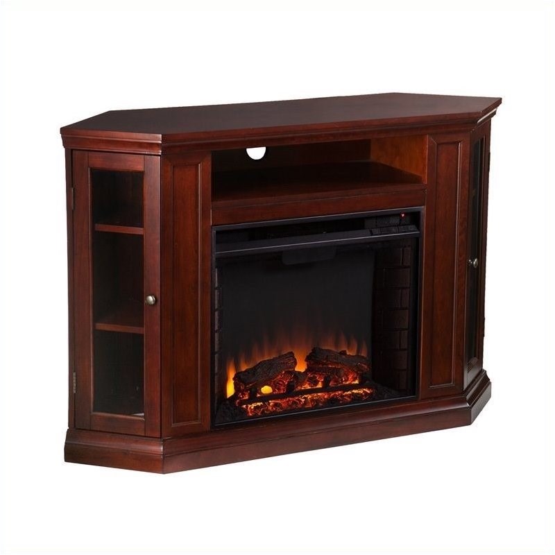 Bowery Hill Convertible Electric Fireplace Cherry