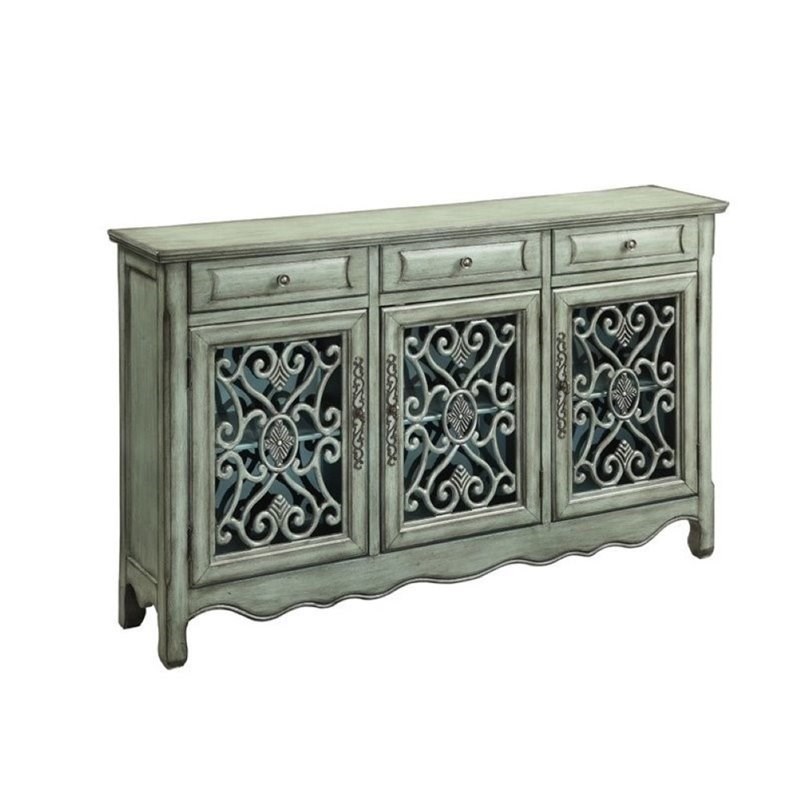 Bowery Hill Traditional Accent Sideboard in Antique Green
