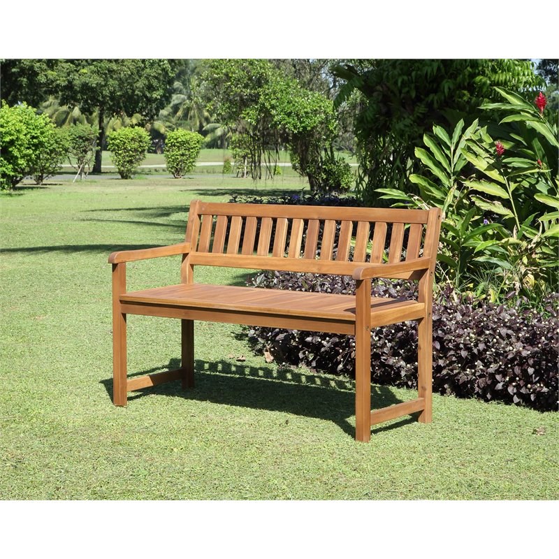 Bowery Hill Patio Bench in Teak