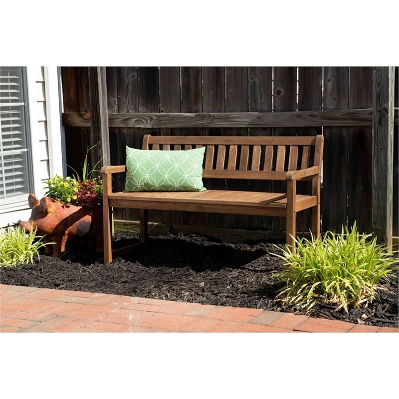 Bowery Hill Patio Bench in Teak