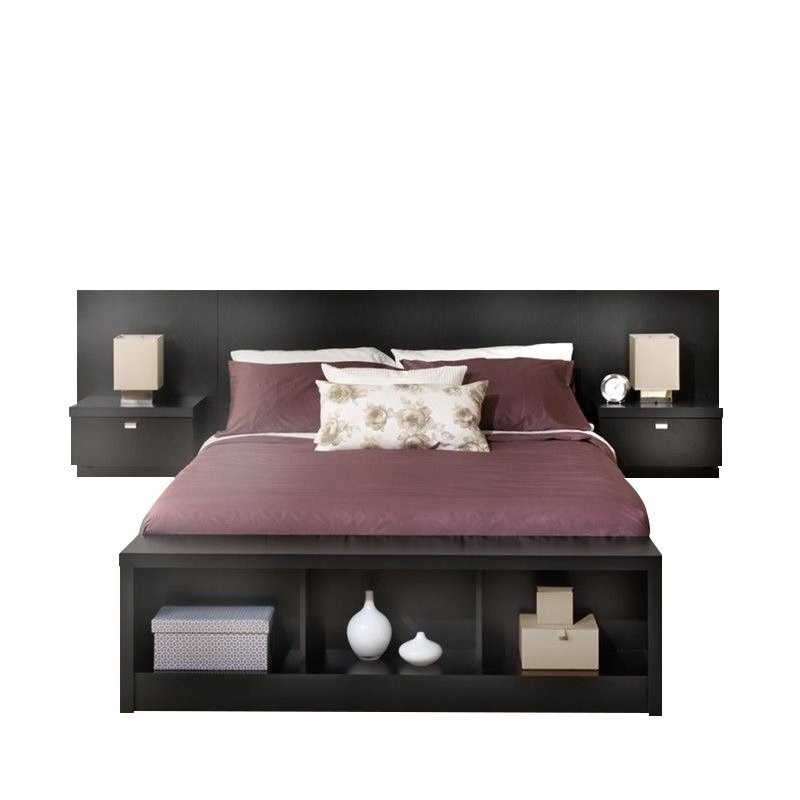Bowery Hill King Platform Storage Bed, Platform Bed Frame With Headboard And Drawers