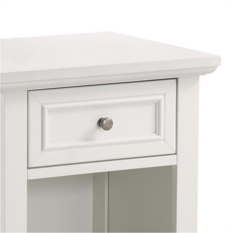 Bowery Hill 1 Drawer Nightstand in Off White