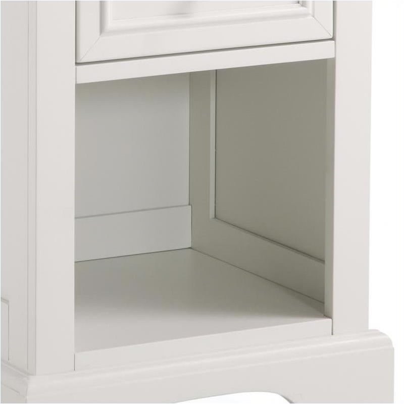 Bowery Hill 1 Drawer Nightstand in Off White