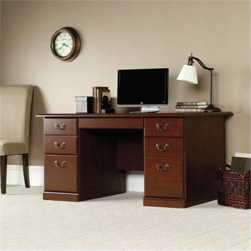 Bowery Hill Computer Desk in Classic Cherry
