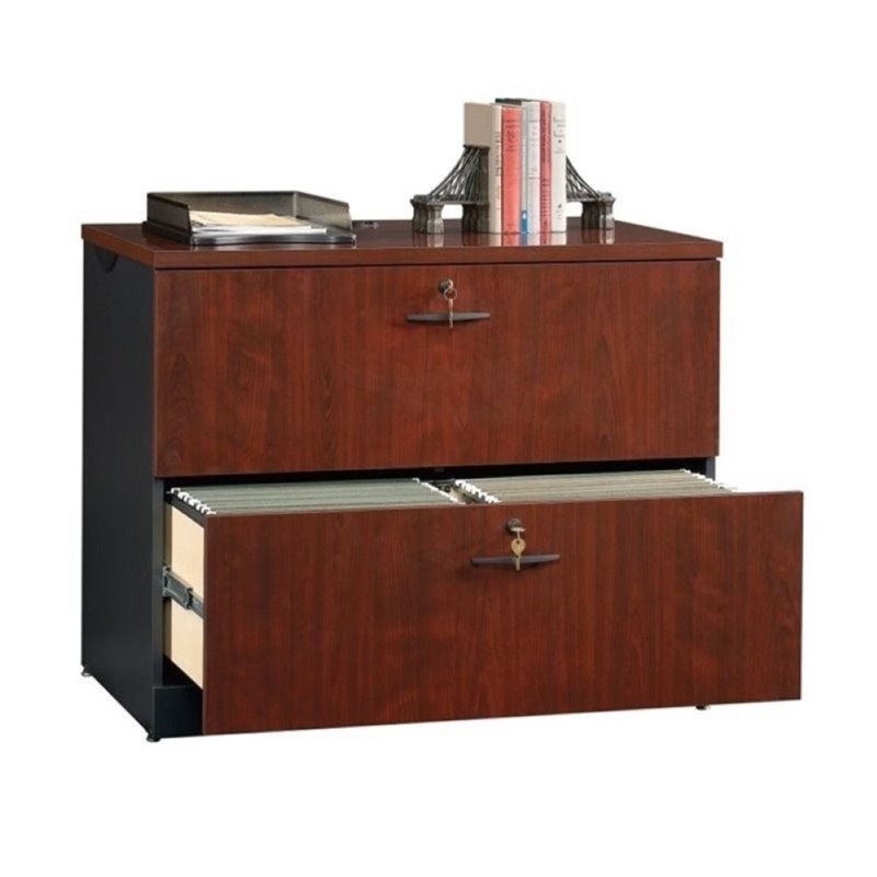 Bowery Hill 2 Drawer File Cabinet in Classic Cherry