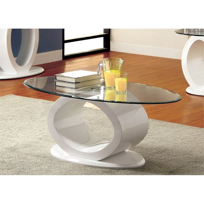 white glass coffee tables