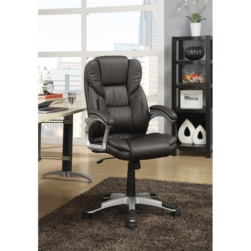 Bowery Hill Lumbar Support Office Chair in Brown