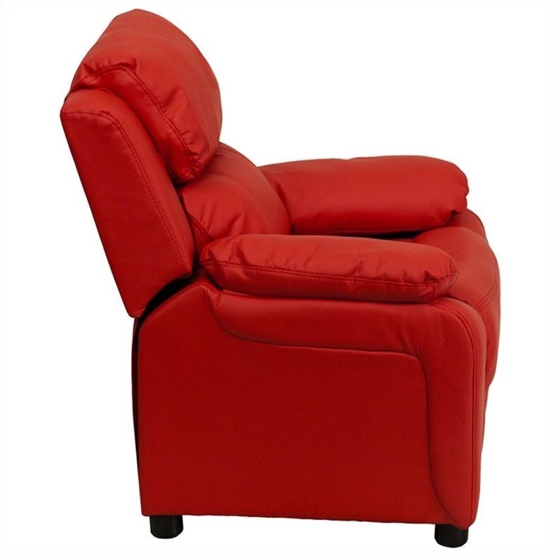 Bowery Hill Kids Recliner in Red
