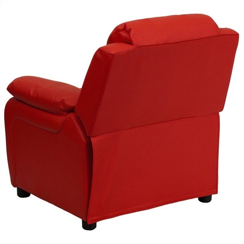 Bowery Hill Kids Recliner in Red