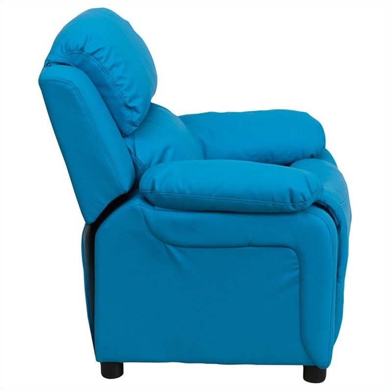 Bowery Hill Kids Recliner in Turquoise