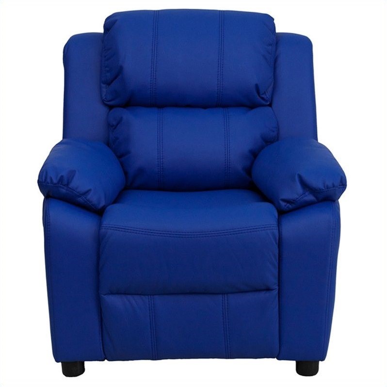 Bowery Hill Kids Recliner in Blue