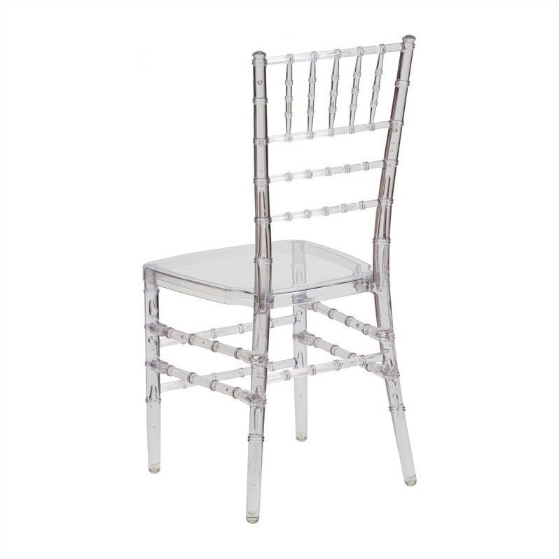 Bowery Hill Stacking Chiavari Dining Chair in Crystal Ice