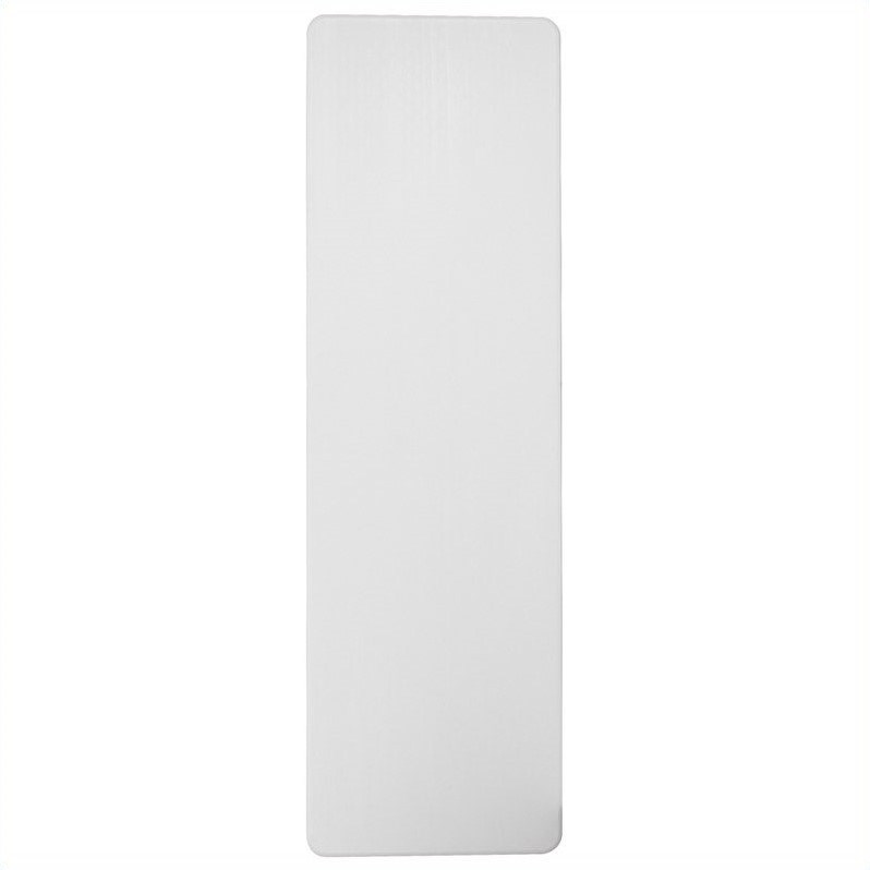 Bowery Hill Plastic Folding Table in White