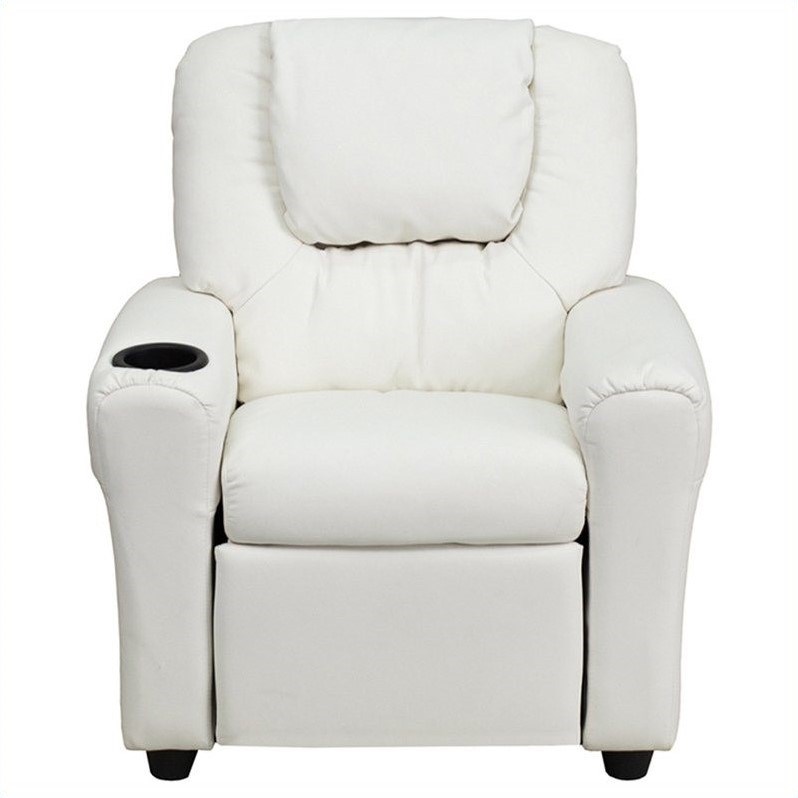 Bowery Hill Kids Recliner in White
