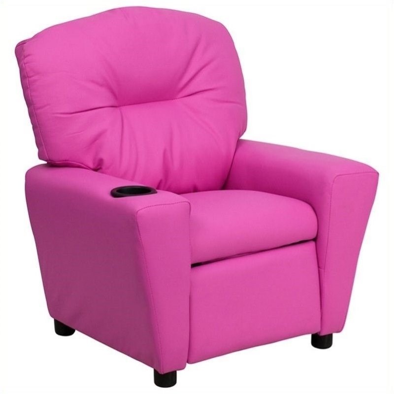 Bowery Hill Kids Recliner in Pink