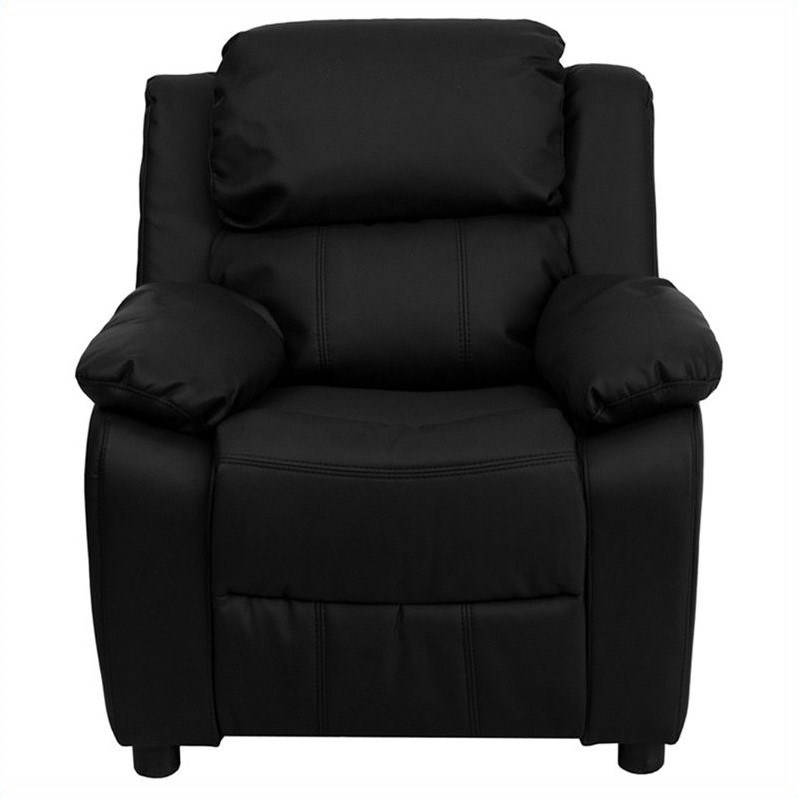 Bowery Hill Kids Recliner in Black