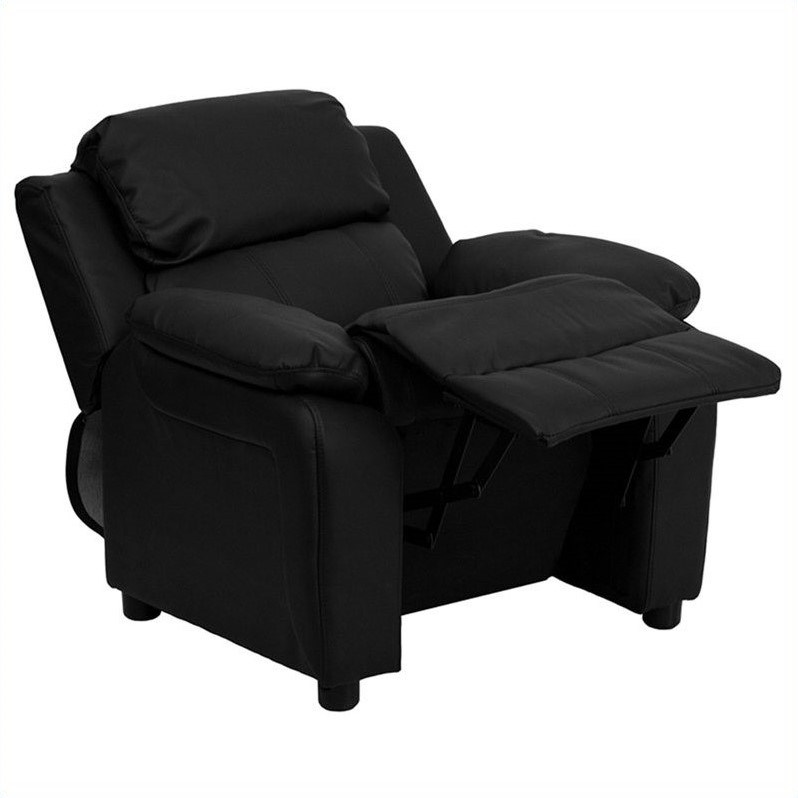 Bowery Hill Kids Recliner in Black