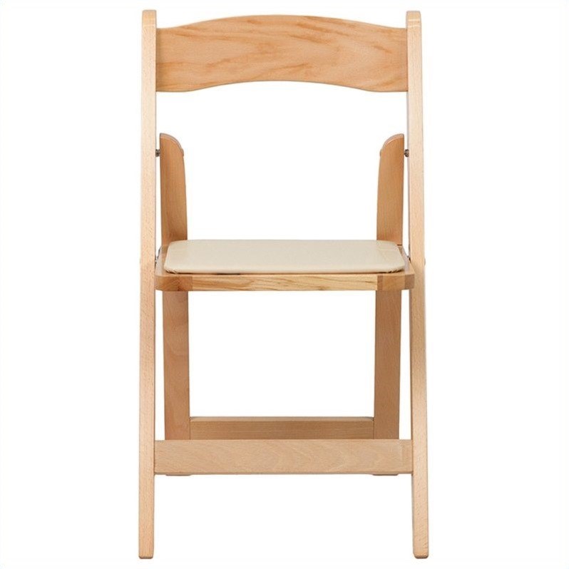 Bowery Hill Folding Chair in Natural Wood