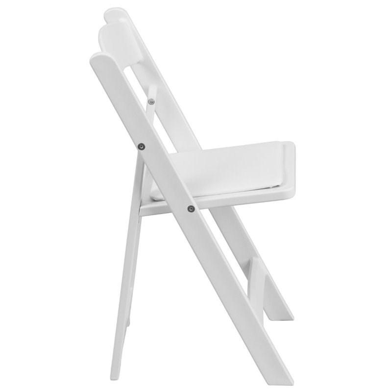 Bowery Hill Kids Resin Folding Chair in White