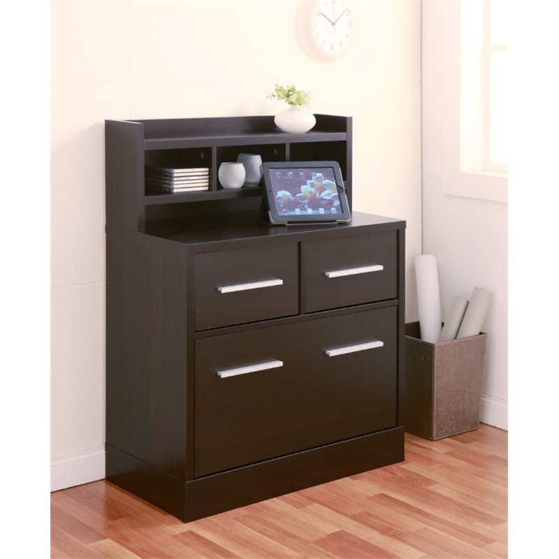 Bowery Hill File Cabinet in Cappuccino
