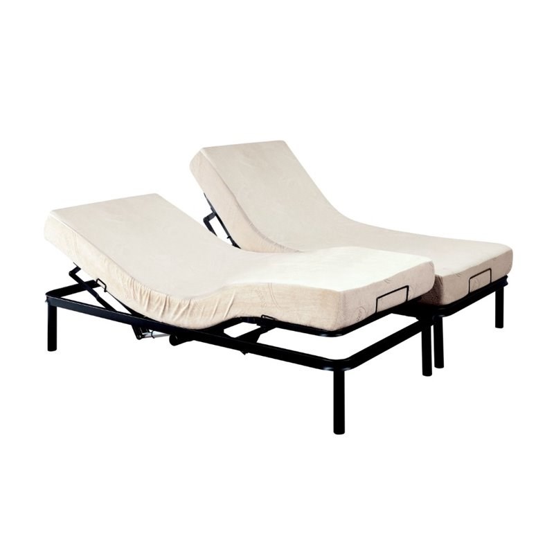 Bowery Hill King Adjustable Bed Frame in Black