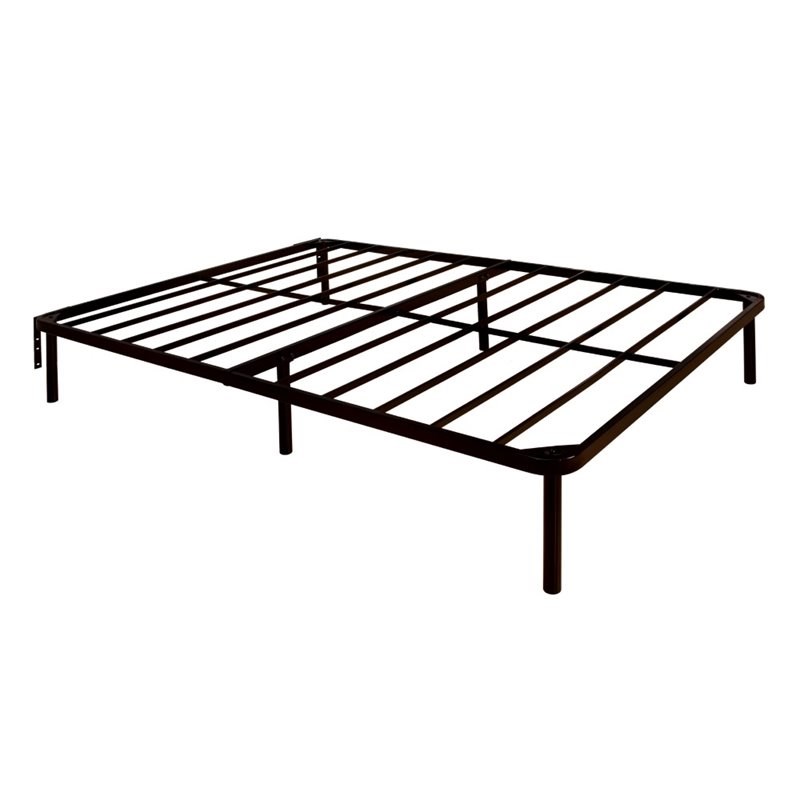 Bowery Hill Metal Twin XL Bed Frame in Gunmetal
