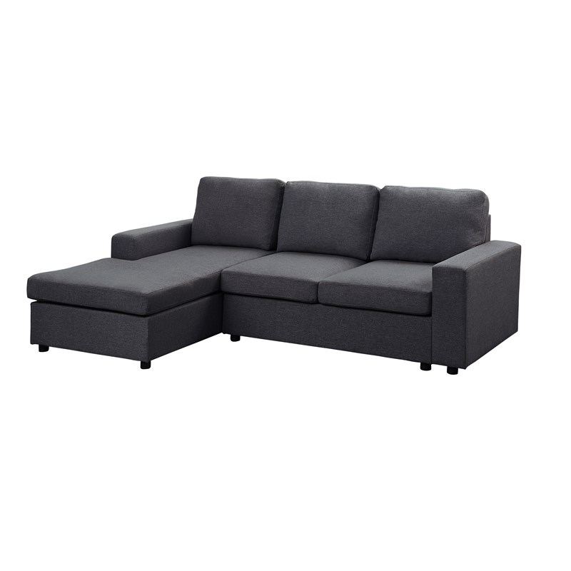 Bowery Hill Newlyn Reversible Sectional In Dark Gray Linen Bh 4752 1949631 Dup - Bowery Hill Gray Linen Reversible Sectional Sleeper Sofa With Storage Bowery Hill Newlyn Reversible Sectional In Dark Gray Linen Bh 4752 1949631 Dup - Bowery Hill Gray Linen Reversible Sectional Sleeper Sofa With Storage