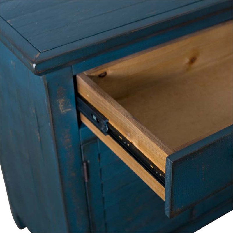 Bowery Hill 2-Door Accent Chest in Blue