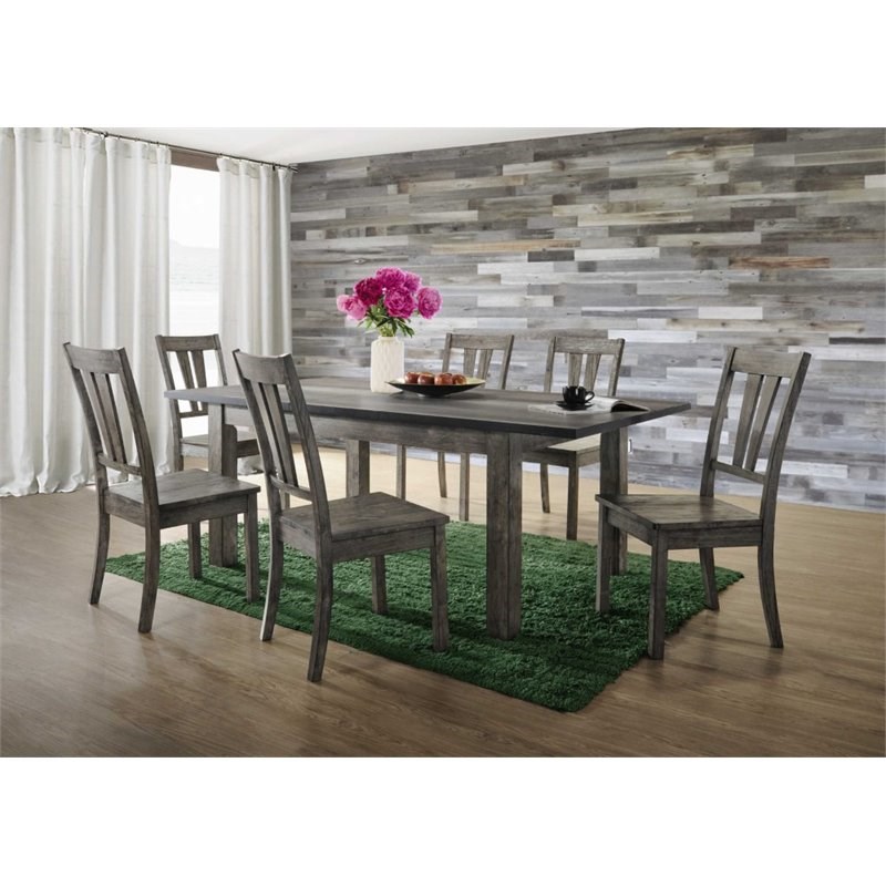 katarina 7 piece solid wood dining set