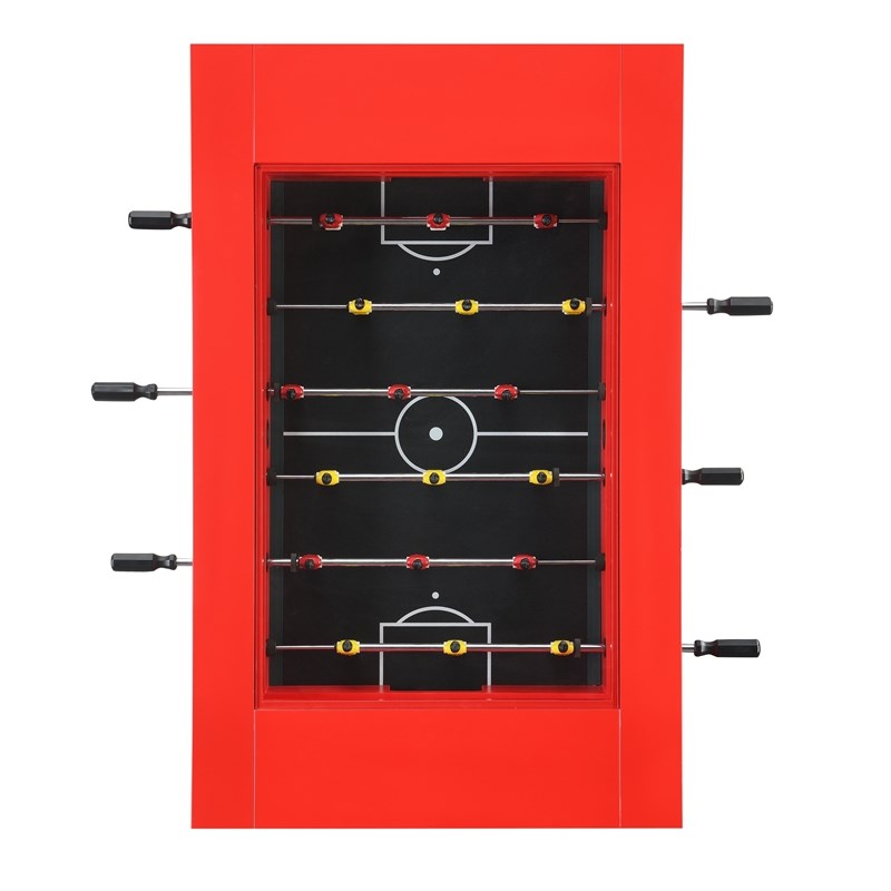Bowery Hill Foosball Gaming Table in Red