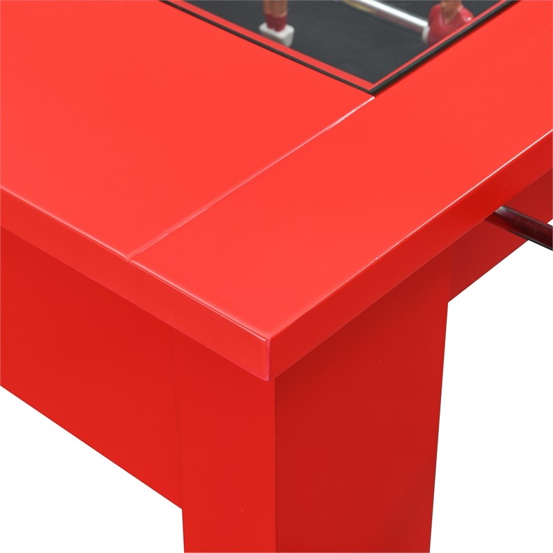 Bowery Hill Foosball Gaming Table in Red