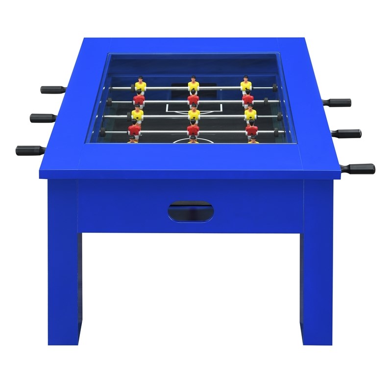 Bowery Hill Foosball Gaming Table in Blue