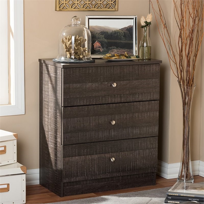 Bowery Hill 3 Drawer Chest in Espresso