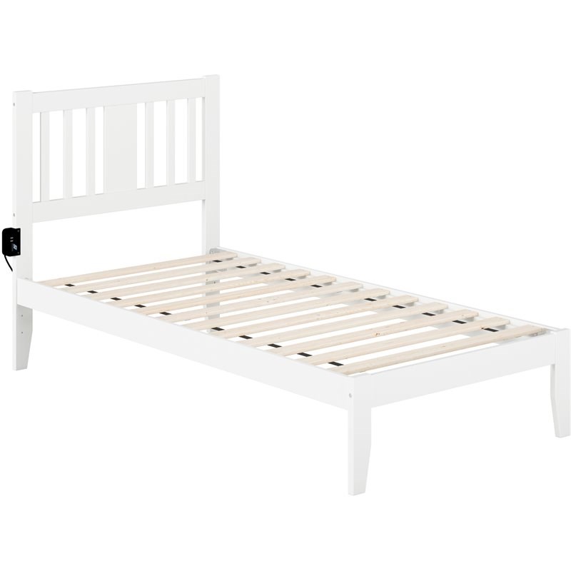 Bowery Hill Twin Spindle Bed With Usb, Twin Spindle Bed