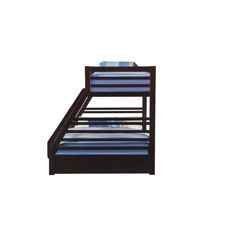 Bowery Hill Twin over Queen Bunk Bed in Espresso
