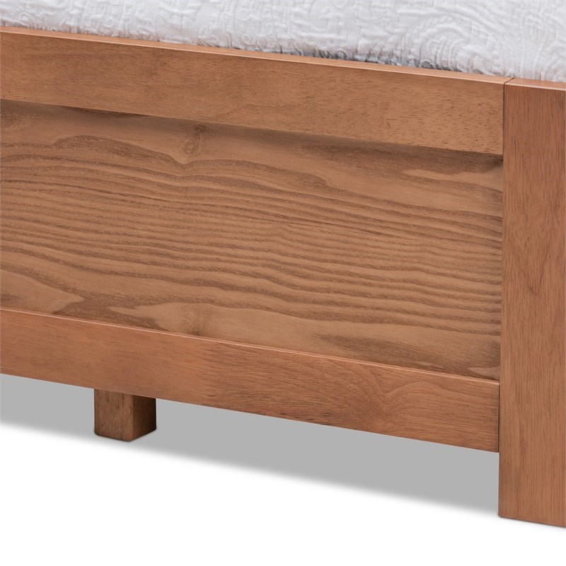 Bowery Hill Full Size Walnut 3-Drawer Storage Bed Frame