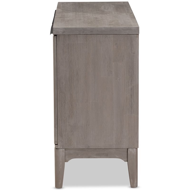 Bowery Hill Contemporary Sideboard in Platinum Gray