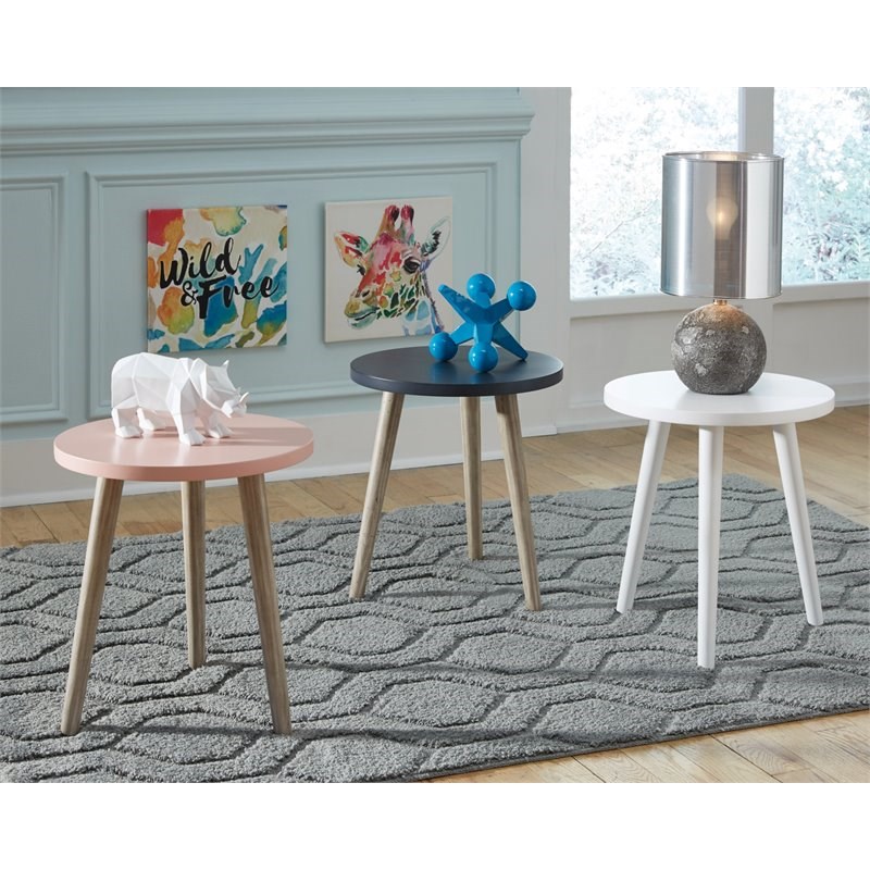 Bowery Hill Light Pink Small Accent Table