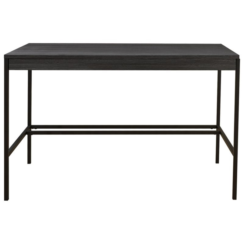 Bowery Hill Home Office Engineered Wood Desk in Black