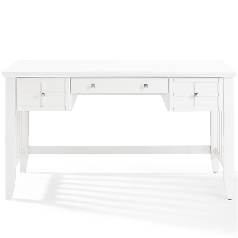 Bowery Hill Traditional Computer Desk in White