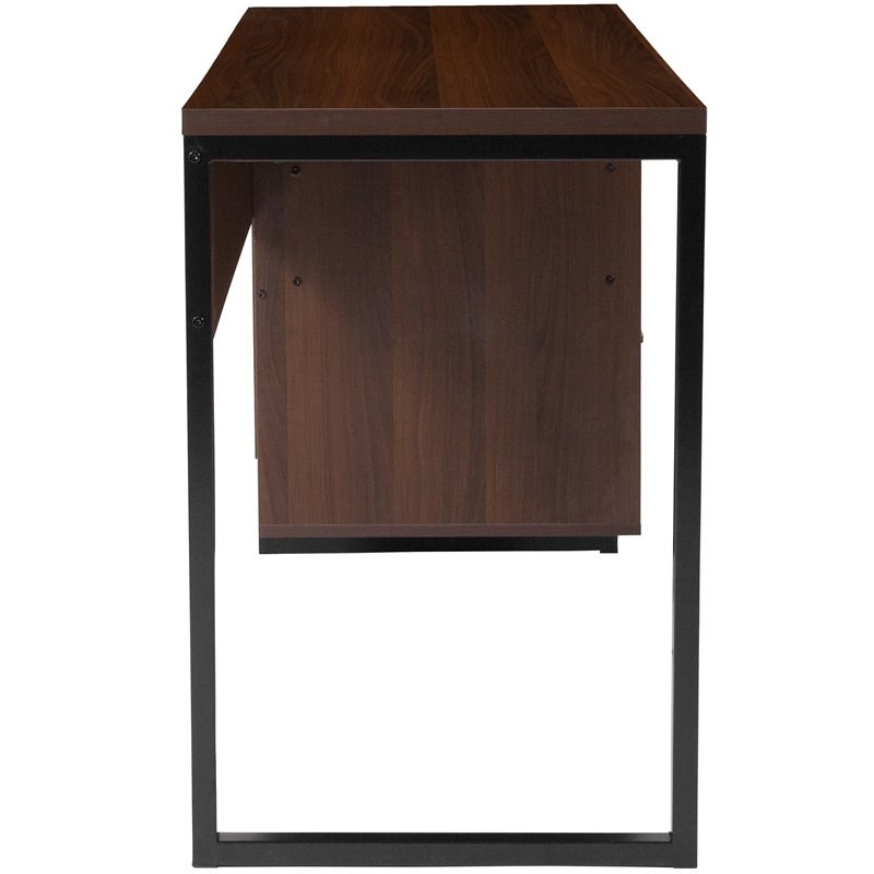Bowery Hill Computer Desk in Rustic Wood Grain