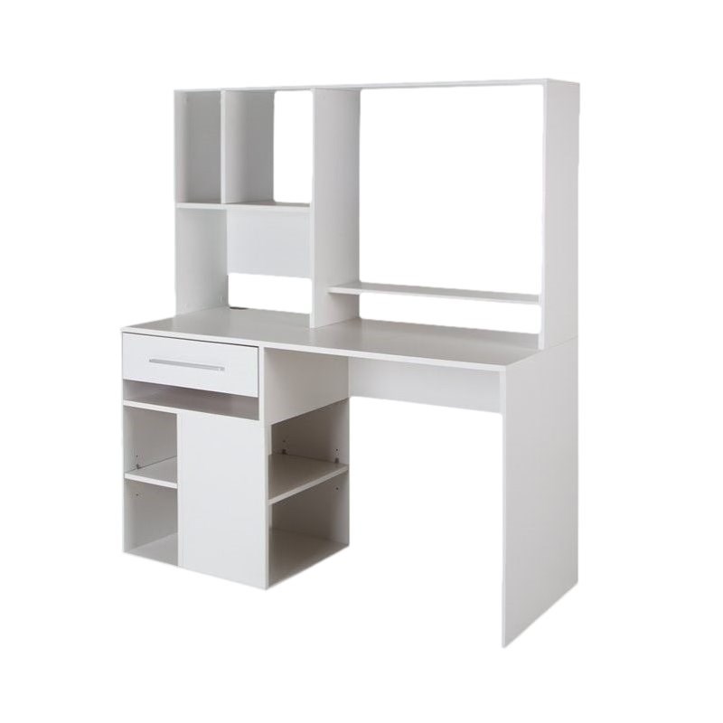 Bowery Hill Home Office Computer Desk in Pure White